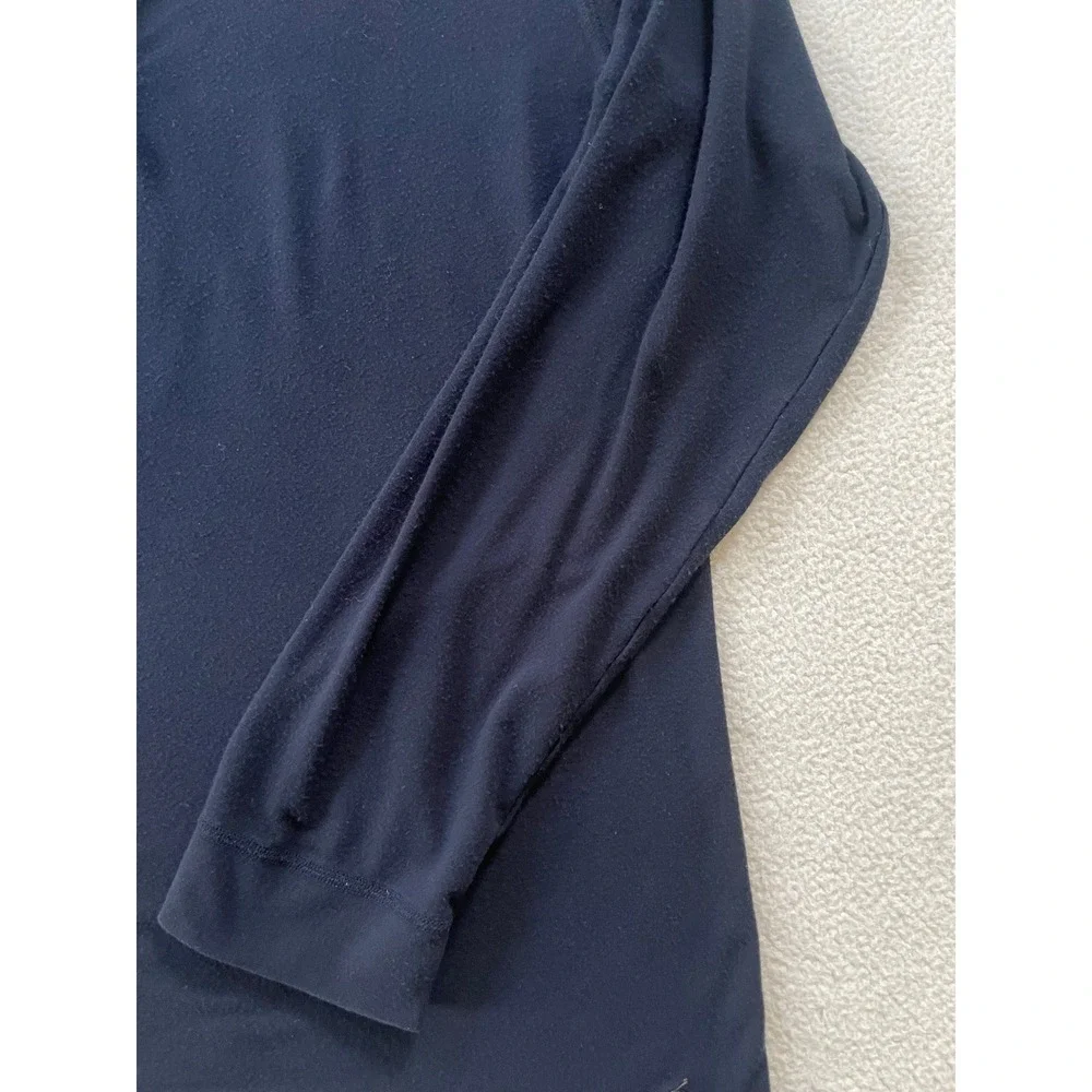 Polo Ralph Lauren Mens L Sleepwear Henley Navy‎ Blue Modal Spandex Long Sleeve